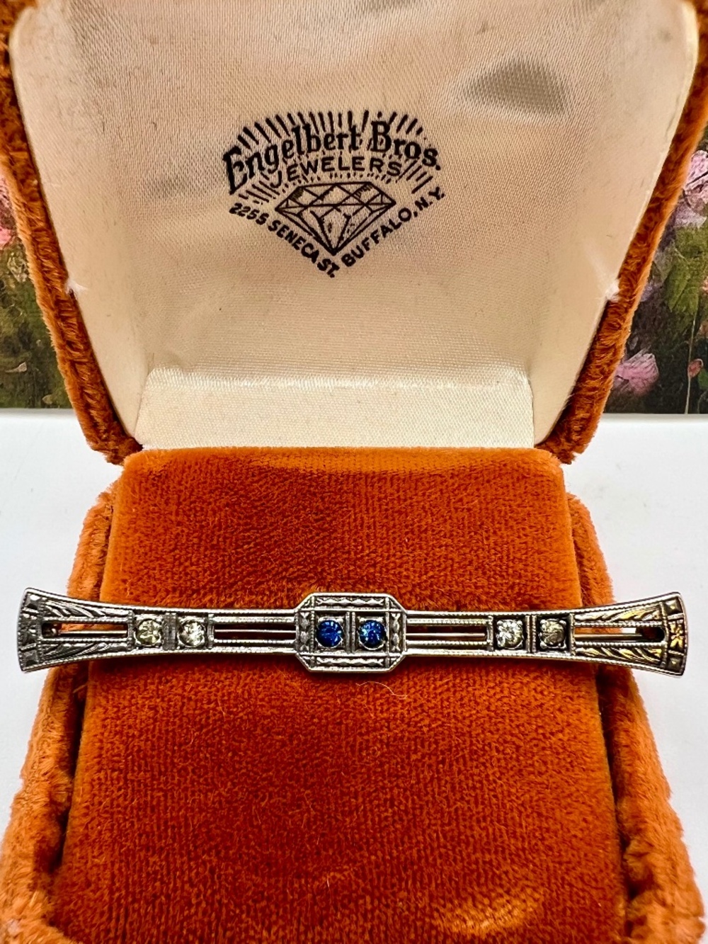 Sterling Edwardian Bar Pin